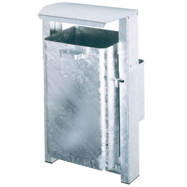 Stein HGS Abfallbehälter -Cubo Naldo-, feuerverzinkt /ohne Dach, Wand- oder Pfostenbefestigung, 17314