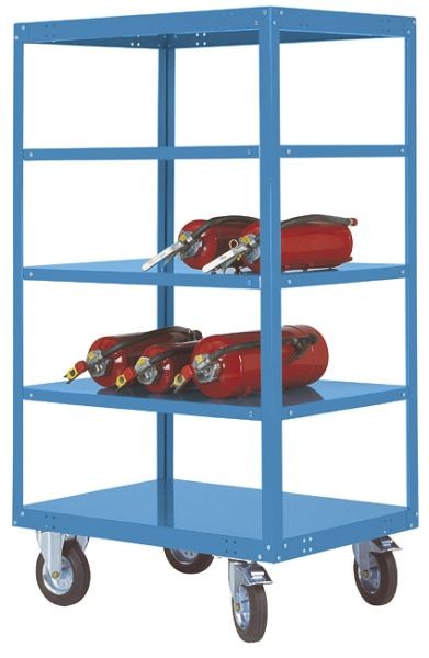 Manuflex Etagenwagen TRANSOMOBIL, mit 500 kg Tragkraft, HxBxT: 1795 x 1000 x 700 mm, lichtblau, TT4263.5012