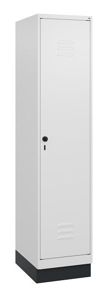 C+P Umkleidespind Classic PLUS, Sockel, 1800x400x500mm, 9016/9016, Drehriegel, 0800207-12 S10014