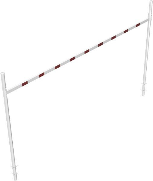 Schake Höhenbegrenzer zum Einbetonieren 2 Standpfosten, Querrohrlänge: 6000 mm, zum Einbetonieren, ohne Barriere aus Alurohr, 417_602B