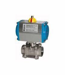 Riegler Edelstahlkugelhahn, Stellantrieb doppeltwirkend, 103597