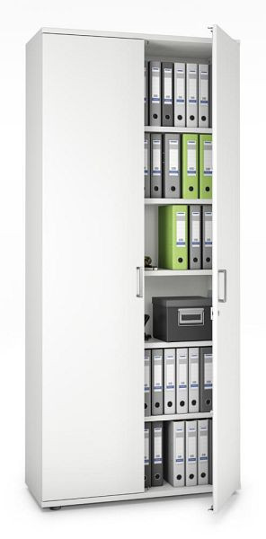 Deskin Flügeltürenschrank MULTI MODUL-PRO, Dekor weiß, B 1000 x H 2250 x T 420 mm, 351789