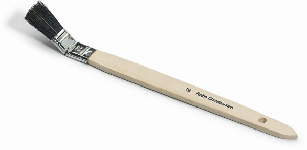 Nölle Fugenpinsel gebogen 15 mm, reine schwarze Chinaborste, Zwinge Weißblech, VE: 12 Stück, 59715