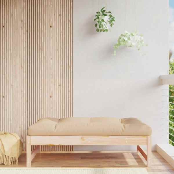 vidaXL Gartenhocker 120x80 cm Massivholz Kiefer, 825737