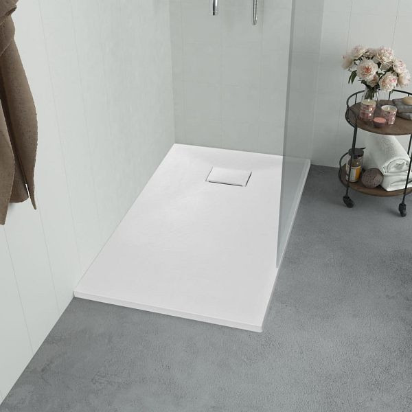 vidaXL Duschwanne SMC Weiß 100×80 cm, 144772