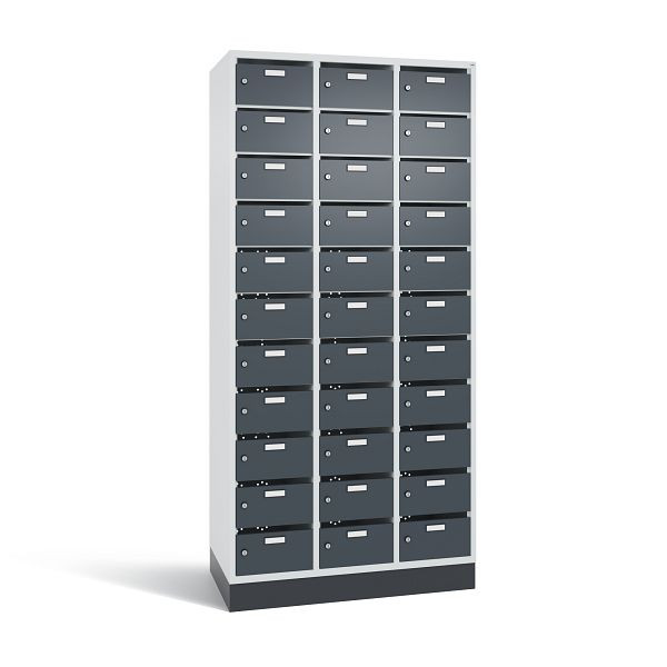 C+P Verteilerschrank 33 Fächer, H1950xB920xT490 mm, Grau/Anthrazit, 8170-311 S10129