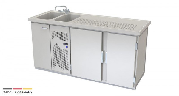 hefa Theke Brillant 19/2L-TT, Abmaße: 950 x 1.900 x 650/700 mm, Brillant 19/2L-TT