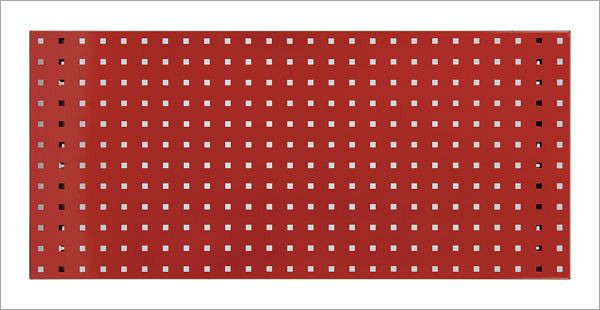 ADB Lochplatte, Maße: 987x456mm, Farbe: rot, RAL 3020, 23032