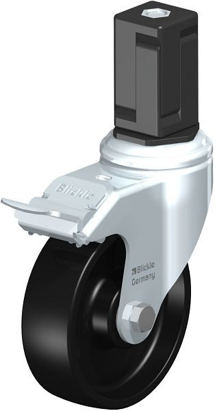 Blickle LKRA-POA 100K-11-FI-EV17 Apparate-Lenkrolle mit Expander & Feststeller, Polyamid, Schwarz, 849025