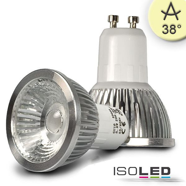 ISOLED GU10 LED Strahler 5,5W COB, 38°, warmweiß, dimmbar, 111542