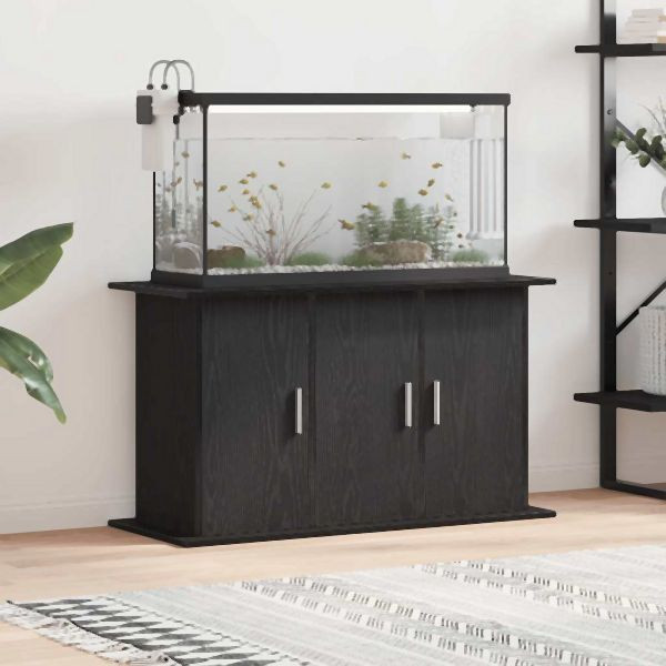 vidaXL Aquariumständer Schwarz Eichen-Optik 101x41x58 cm Holzwerkstoff, 862156
