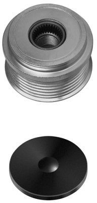 HELLA Generatorfreilauf, Gewindemaß: M17x1,5, Anzahl der Rillen: 6, mit Kappe, 9XU 358 038-451