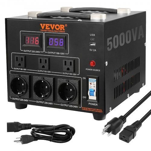 VEVOR 5000W Spannungswandler Transformator AC 110V⇋220V Transformer Wandler, DYZHQ110V230VQLPQV2