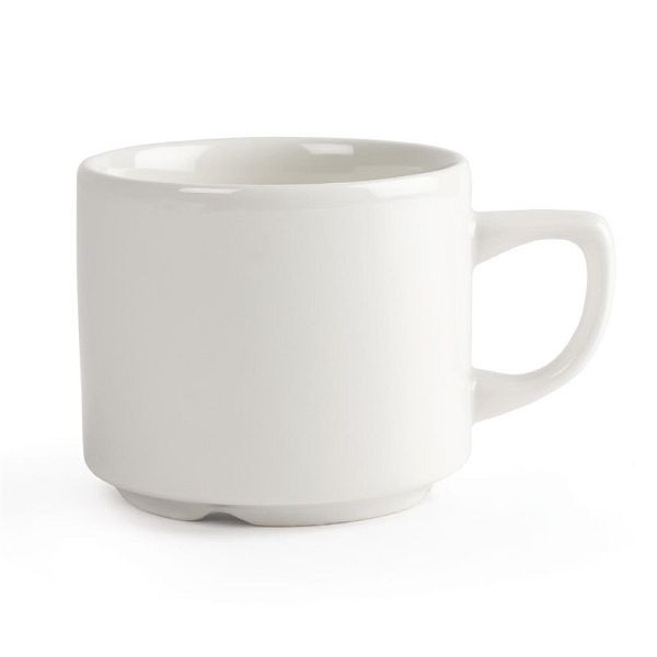 Churchill Whiteware Maple stapelbare Teetassen 20cl (24 Stück), P740