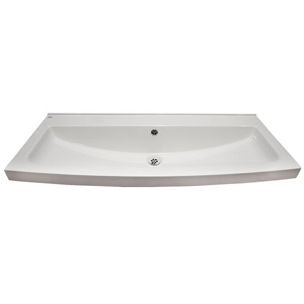 KWC Reihenwaschplatz, SOLX, MIRANIT, alpinweiß, 1200x170x480 mm, 2030000217