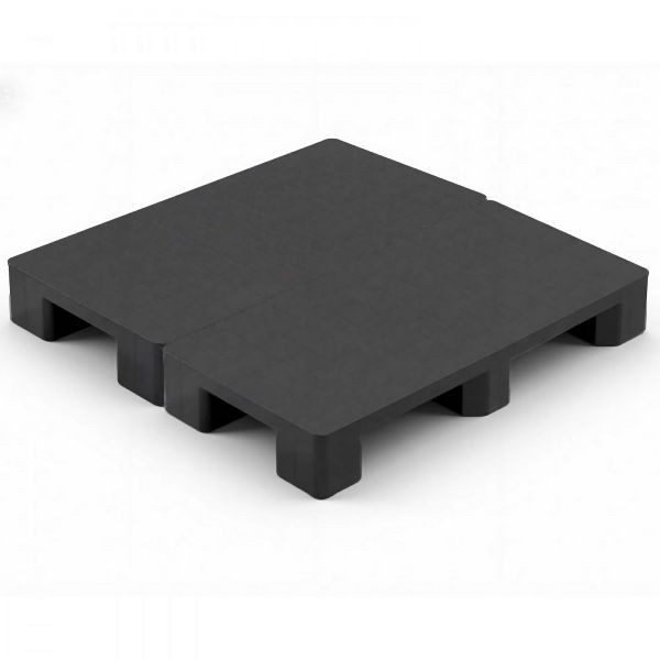 VEVOR 2x Kunststoffpaletten 1000x500x136 mm, Leichtpaletten 1000 kg stat. Traglast, Geschlossene Paletten 2-Wege-Einfahrt, SLTP2GPBXL40OOZT3001V0