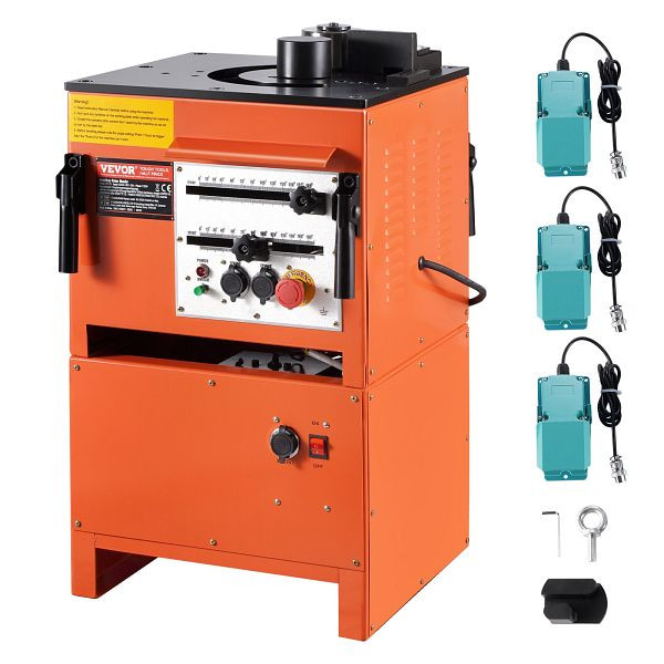 VEVOR 2-in-1 Hydraulischer elektrischer Bewehrungsbieger, 1700W 3 Winkel 4-25mm, TSDDGJWQJ25M3H2JEV2