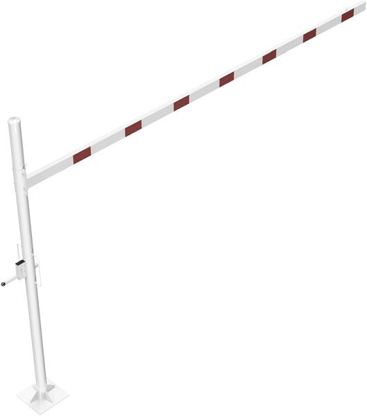 Schake Höhenbegrenzer dreh- und abschließbar 4500mm zum Aufdübeln, Lichte Weite: 4500 mm weiß/rot, 417_451ZBP