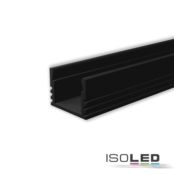 ISOLED LED Montageprofil MAXI-AB V2, schwarz RAL9005 Länge: 200cm, 115935