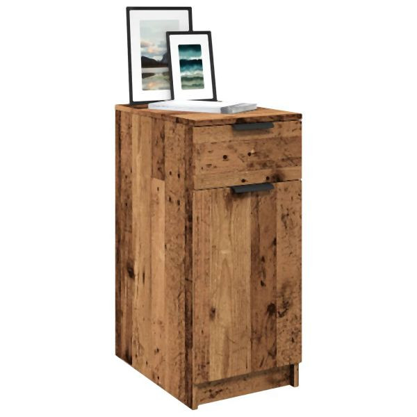 vidaXL Büroschrank Altholz-Optik 33x50x75 cm Holzwerkstoff, 856997