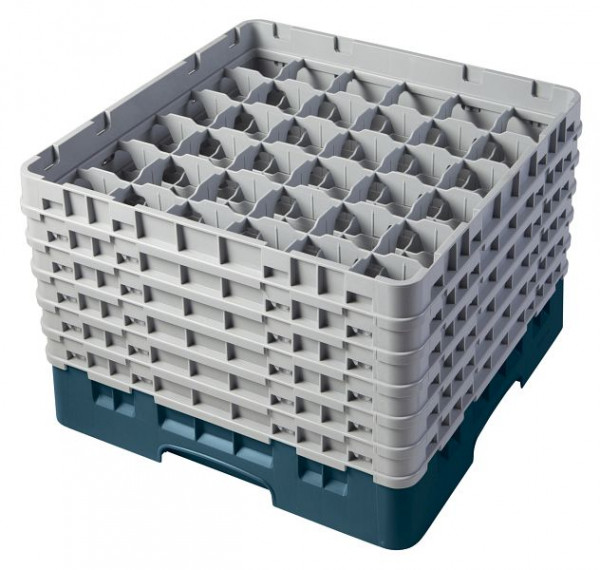 Cambro Spülkorb mit 36 Fächer Camrack® 27,9 cm Türkis, 36S1114414