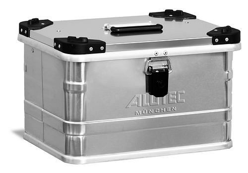DENIOS Aluminiumbox Industry, mit Stapelecken, 30 Liter Volumen, 254867