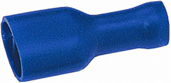 HELLA Leitungsverbinder, mit Staubschutz, blau, von: 1.5mm², bis: 2.5mm², Flachsteckhülse, 6,3 x 0,8, 8KW 708 374-004