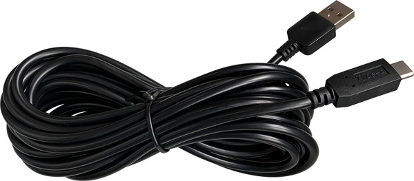 Kunzer USB-Ladekabel, PVC, 5 m lang USB-A auf USB-C, 7USBK-AC