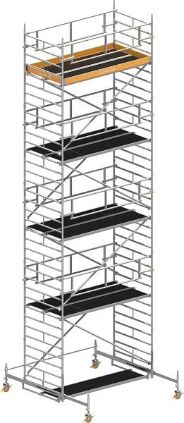 Layher Gerüst Uni Breit P2 SAFETY PLUS mit Doppelgeländer, Max. Plattformhöhe: 8,38 m, 1422108