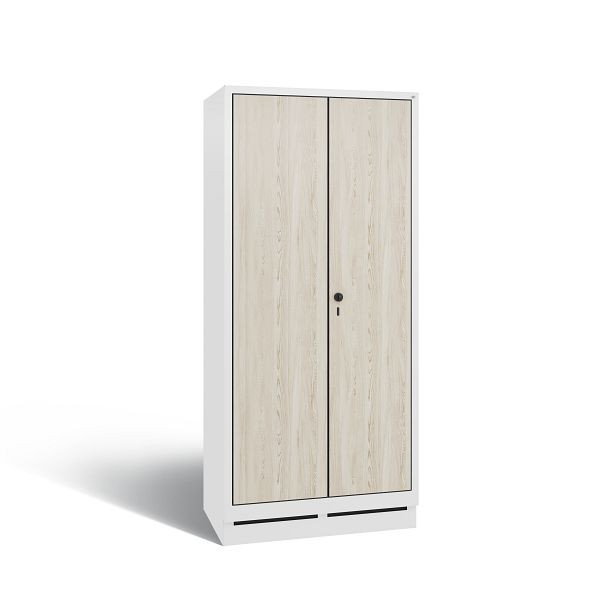 C+P Spind Evolo, 2 Abteile, H1800xB810xT500 mm, Weiß/HPL Esche, 48160-22 S10217