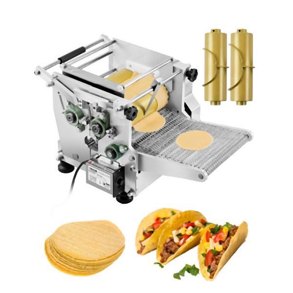 VEVOR Elektrischer Tortillamaker Automatische Maistortillas Maschine 4 + 6 Zoll, DDYMBJDDK46IMCBSIV2