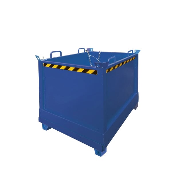 Eichinger Industrie Klappbodenbehälter, 1000 kg, 500 Liter enzianblau, 850 x 1250 x 850 mm, 20390800000097
