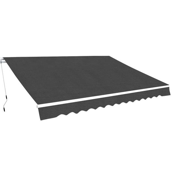 vidaXL Gelenkarmmarkise 450 cm Anthrazit, 275568