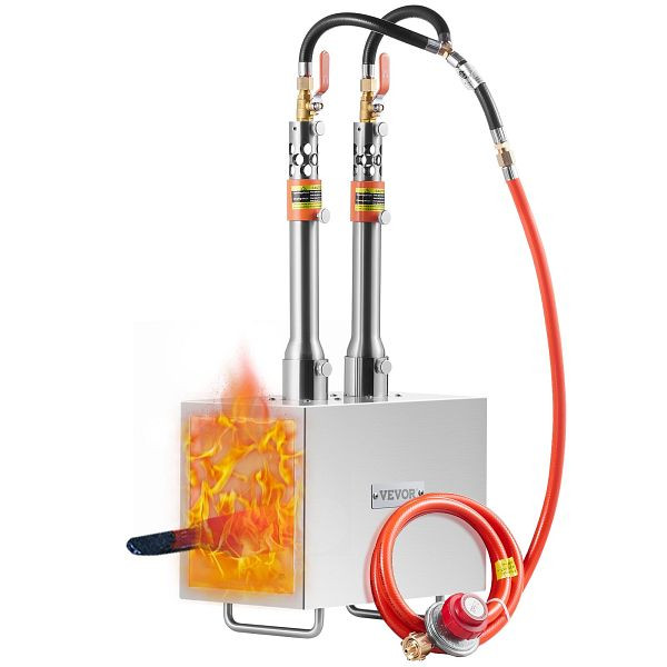 VEVOR Tragbare Propan-Schmiede 2 Brenner Schmelzofe Kit Quadratisch 1427°C, FXDZL2GSYDGXSI3HTV0
