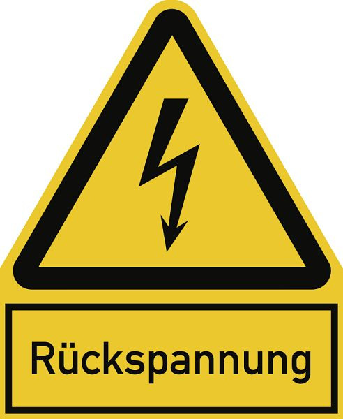 Moedel Rückspannung, Kombischild, Folie, 200x244 mm, 58005