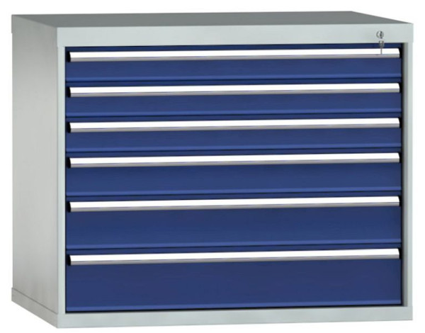 KLW Schubladenschrank 850 x 1031 x 750 mm H x B x T, Einbaumaß: 750 mm, Einteilung: 54x36 Einheiten, VU / 200 kg, SJB0850-06UP-001