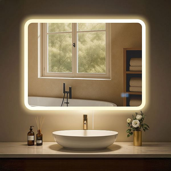 CLP Badspiegel Jericho 60x80 mm ohne Bluetooth, klarglas, 326266