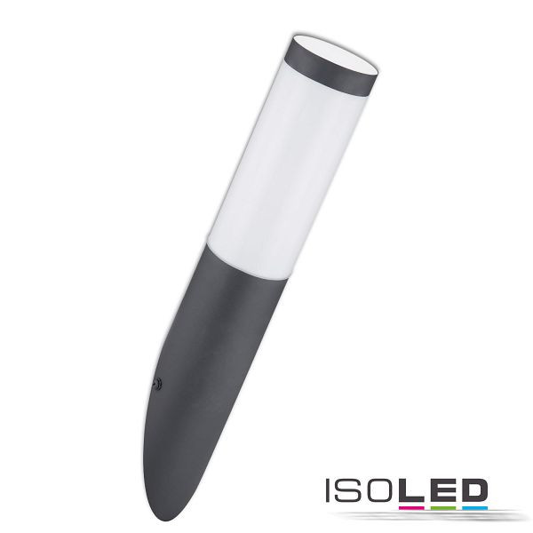 ISOLED Wandleuchte anthrazit, IP44, 1x E27 Fassung, ohne Leuchtmittel, 115008