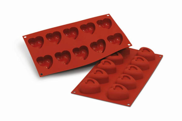 Schneider Silikonbackform Herz "Passion", Ø 56 x 52 mm, Höhe 29 mm, 115091