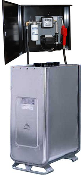 Duraplas DuraFuel Combo 1000, Dieseltankstelle 1000 L, 230V-Pumpe 60l/min im abschließbaren Wandschrank, DFC1000FLT-DE