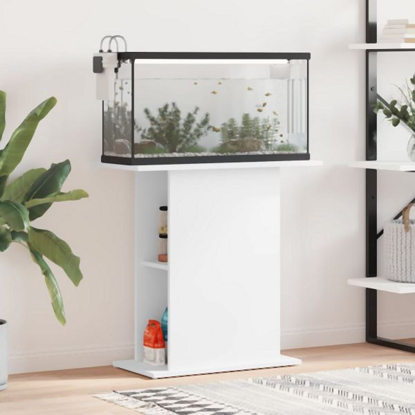 vidaXL Aquariumständer Weiß 75x36x72,5 cm Holzwerkstoff, 833647