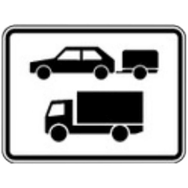 Stein HGS Nur Pkw mit Anhänger und Kraftfahrzeuge mit einer zulässigen Gesamtmasse über 3,5t Nr. 1048-20, 450x600mm /RA1/Alform, 1048-20-212