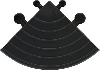 Kunzer Ecke PP SCHWARZ zu Werkstattboden 7GBO20, VE: 4 Stück, 7GBO ECKE SCHWARZ