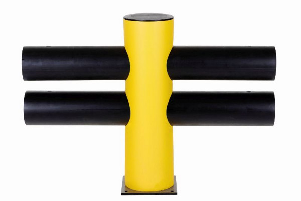 d-flexx Verkehrsbarriere 2-zeilig "Hotel" Mittelpfosten, DFVBD-M