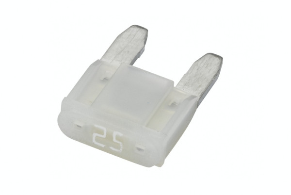 HELLA Sicherung, Mini-Flachstecksicherung, mit LED, 25A, Spannung bis: 32V, weiß, 8JS 728 596-242