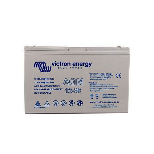 Victron Energy Batterie AGM Super Cycle 12V 38Ah, 2-67-012235, BAT412038081