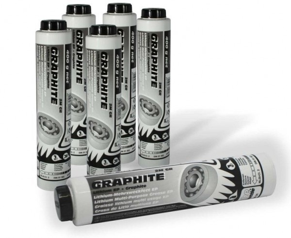 MATO Fettkartuschen 400 g Lube-Shuttle® GRAPHITE 2M GR, VE: 24 Stück, 3120092