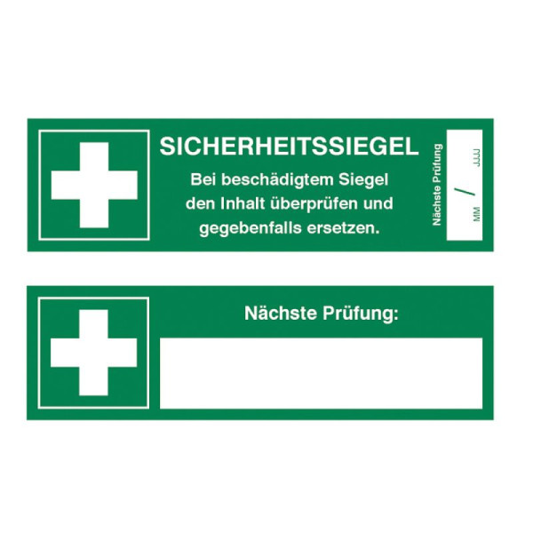 Stein HGS Sicherheitssiegel für Verbandkoffer, VOID-Folie, VE: 500 Stück, 31.c4890