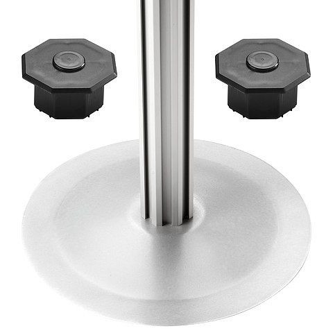 Magnetoplan Achtkantsäule inklusive rundem Tellerfuß, Größe: 1800 mm, 110758