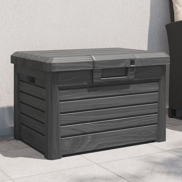 vidaXL Outdoor-Kissenbox Anthrazit 73x50,5x46,5 cm Polypropylen, 366600